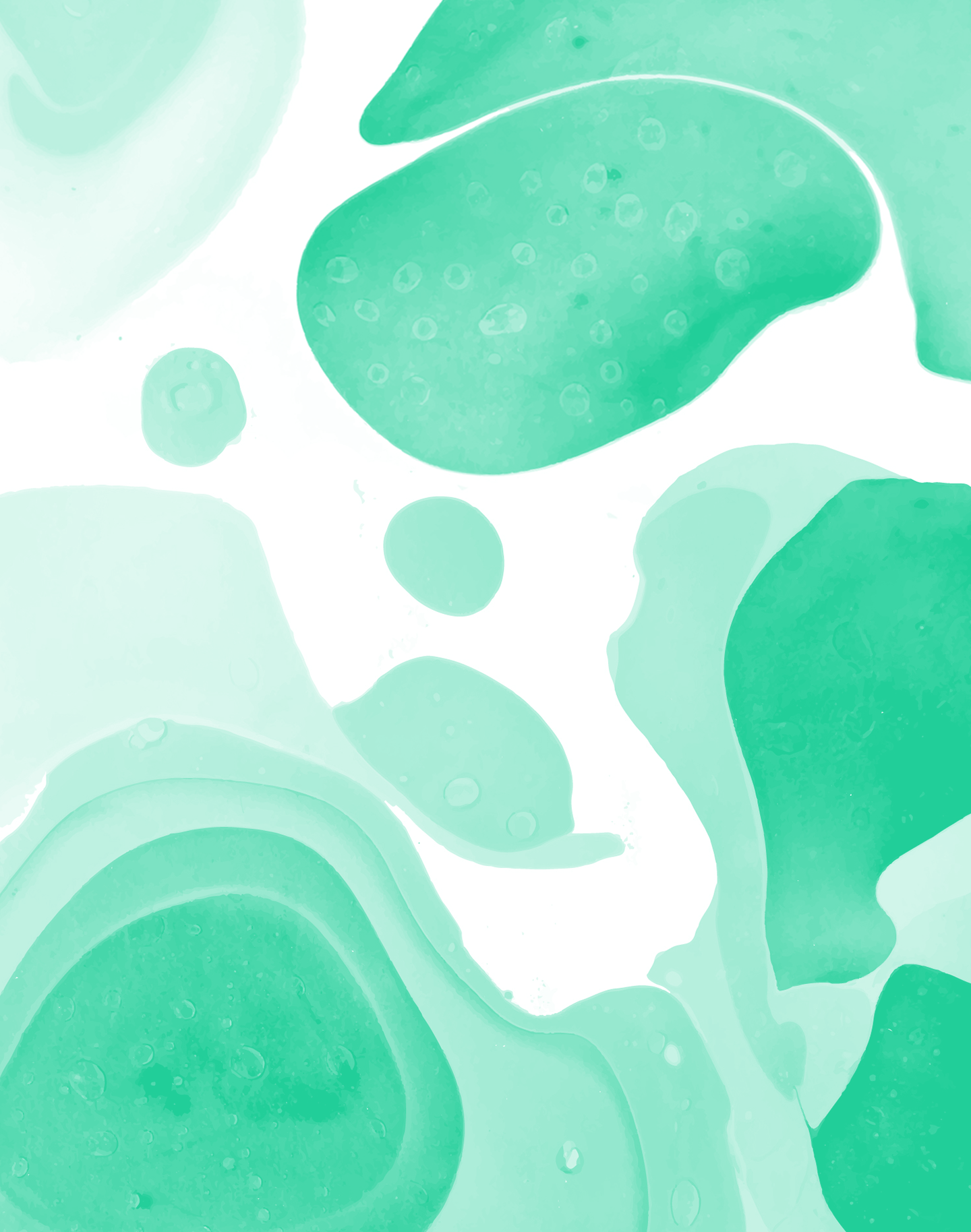 A plain green background